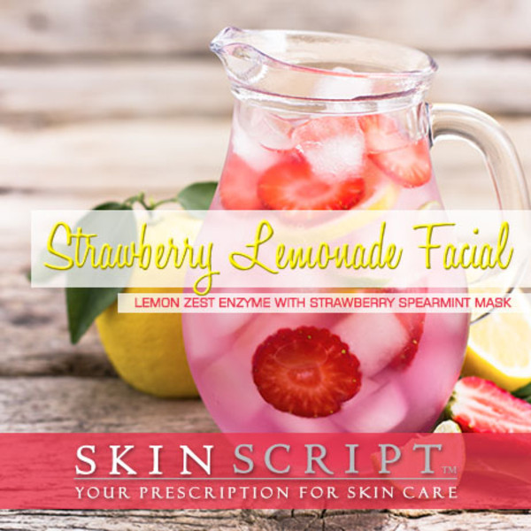 Strawberry Lemonade Facial Website Homepage Scroll